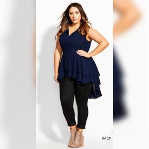 Simple Flutter Shirt - Indigo